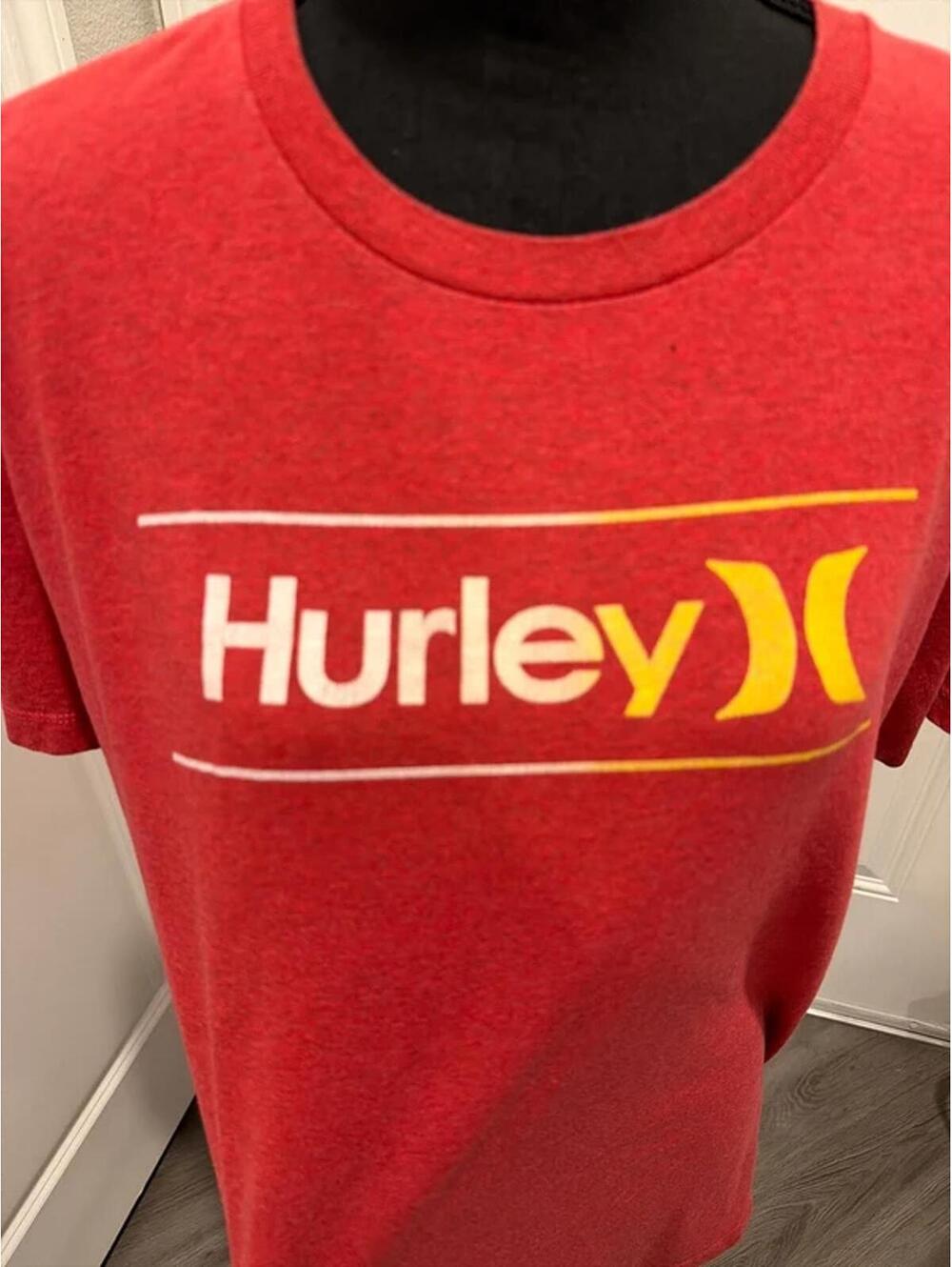 Hurley Red Graphic Logo T-Shirt